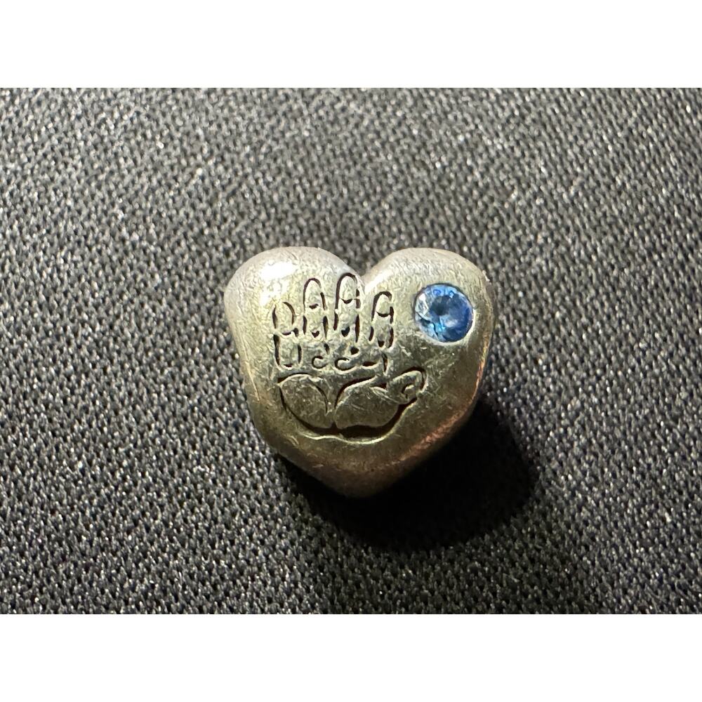 Pandora 925 Sterling ALE "It's a Boy" Heart Charm Retired